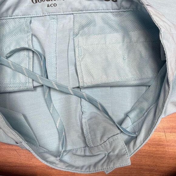 Goodfellow & Co Mens Mid-Rise Flat Front Chino Shorts Blue Size W33 - Picture 10 of 13